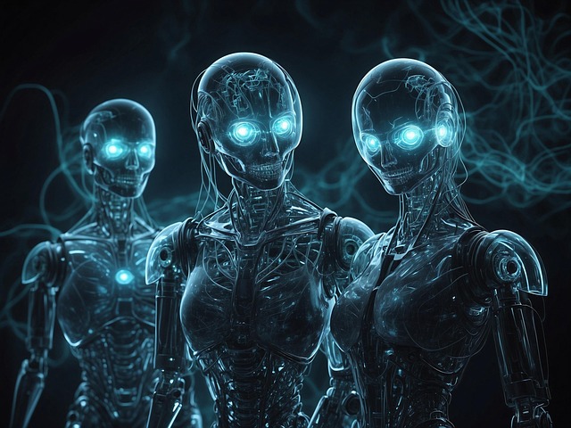 Download free HD stock image of Ai Generated Alien Free ai generated alien cyborg illustration