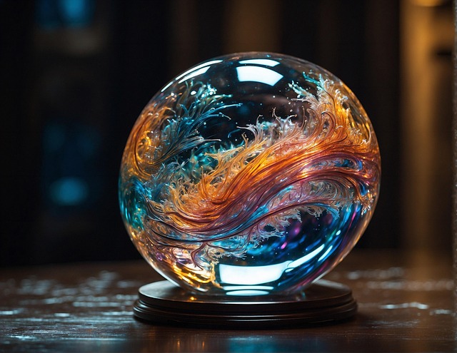 Free ai generated glass sphere illustration