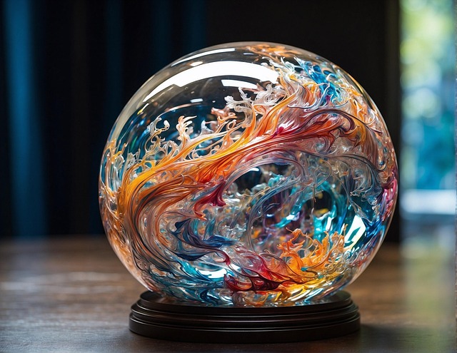 Free ai generated glass sphere illustration