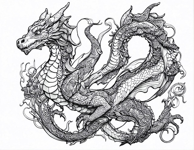 Free ai generated dragon lizard illustration