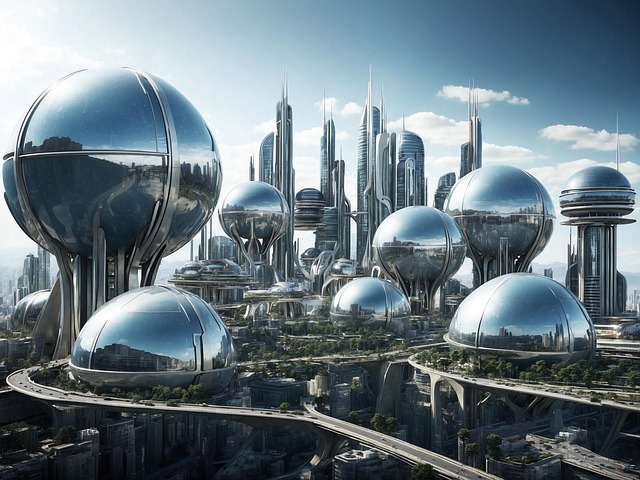Free ai generated city nature illustration