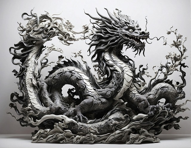 Free ai generated dragon lizard illustration