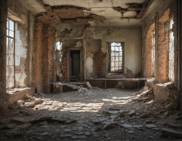Download free HD stock image of Ai Generated Building Free ai generated building destruction illustration