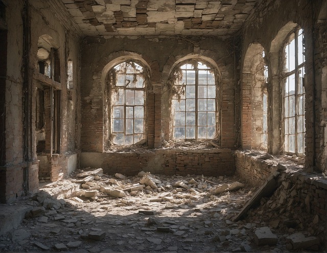 Download free HD stock image of Ai Generated Building Free ai generated building destruction illustration