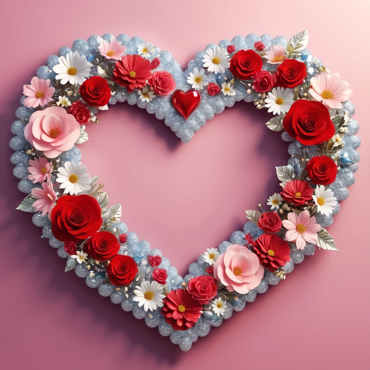 Download Ai Generated Love Flowers Royalty-Free Stock Illustration ...