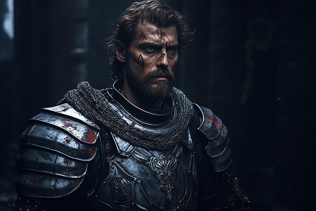 Free ai generated knight warrior illustration