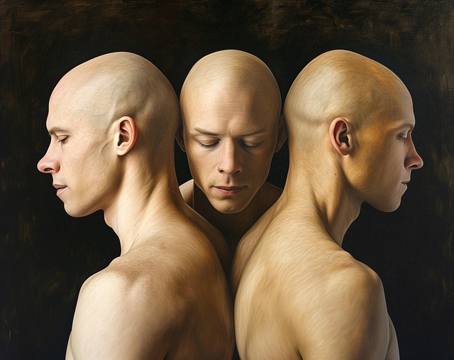 Free realism portraiture bald illustration
