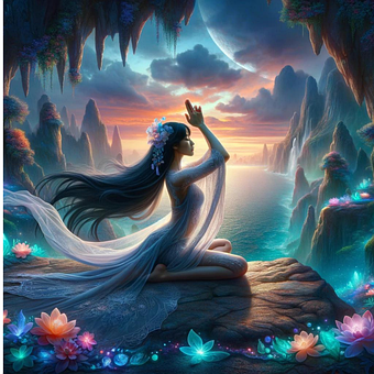 Free Mysterious Yoga illustration and picture
