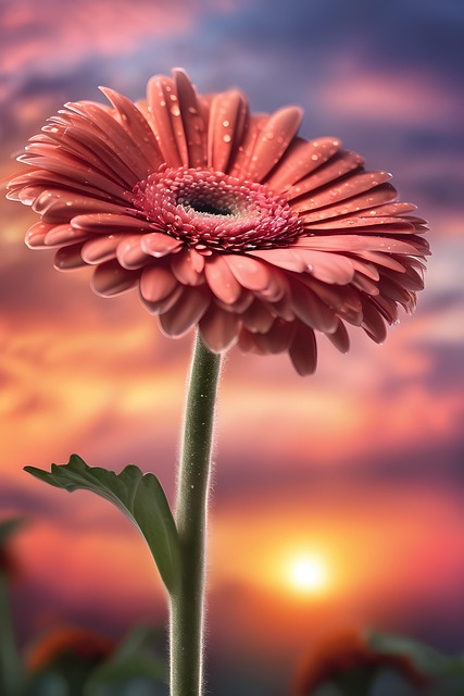 Download free HD stock image of Ai Generated Gerbera Free ai generated gerbera daisy illustration