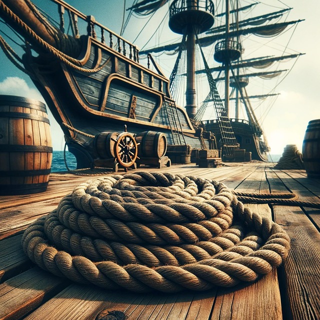 Free ai generated ship rope illustration