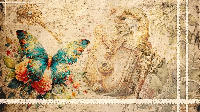 Free ai generated vintage ephemera illustration