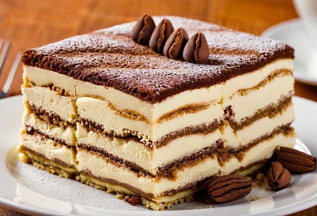 Free ai generated tiramisu dessert illustration