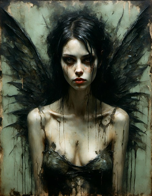 Download free HD stock image of Ai Generated Goth Free ai generated goth elf illustration