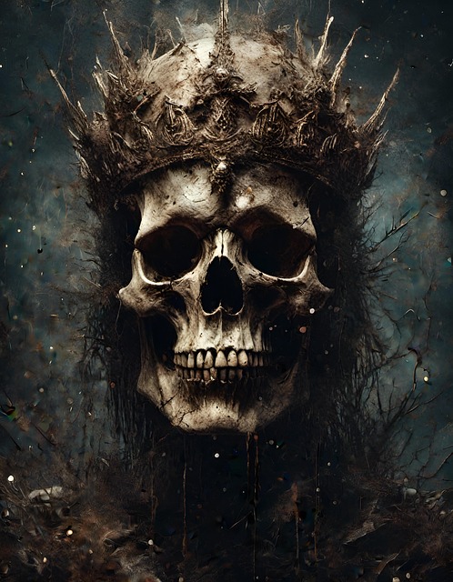 Free ai generated skull king illustration