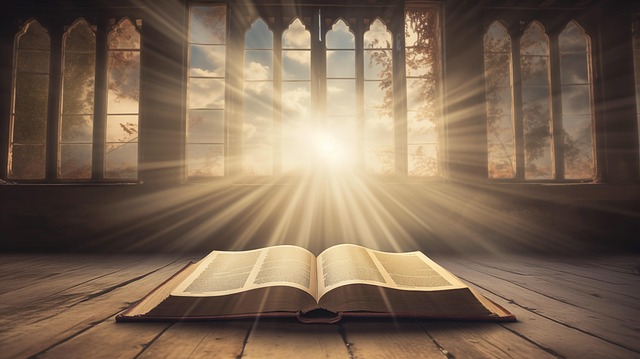 Free ai generated bible sunrays illustration