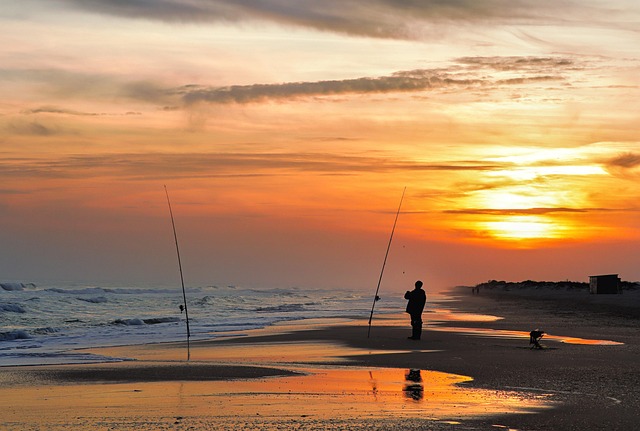 Strand, Sonne, Abend, Himmel