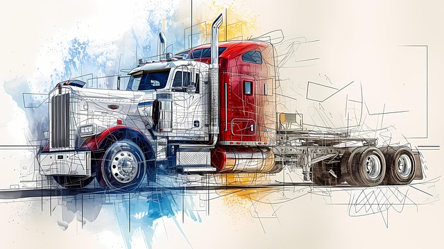 Free ai generated truck design illustration