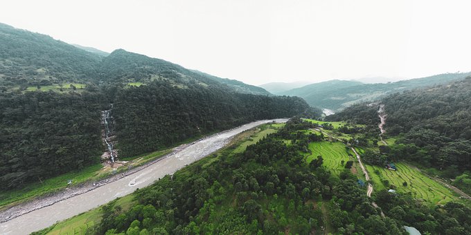 Fluss, Natur, Wasser, Wald, Landschaft