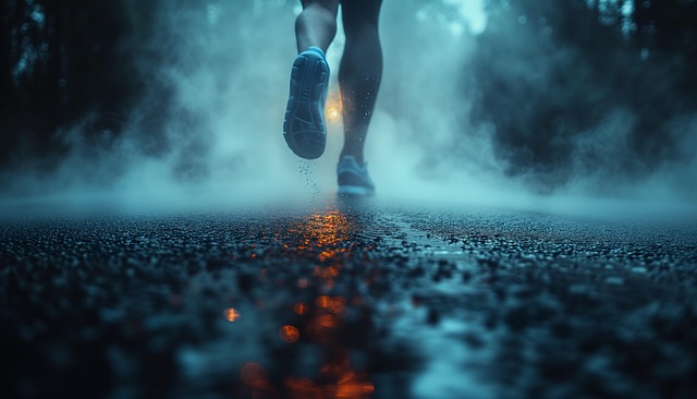 Free ai generated runner running illustration