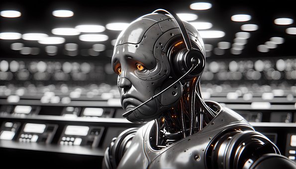 Ai Generiert, Humanoid, Roboter, Traurig