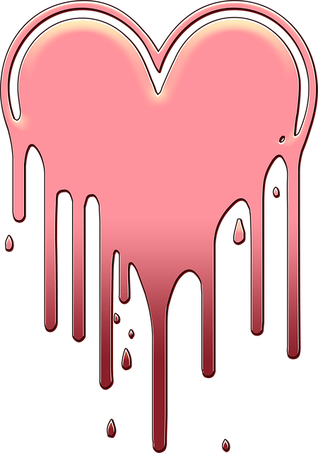 Free heart melt melting illustration