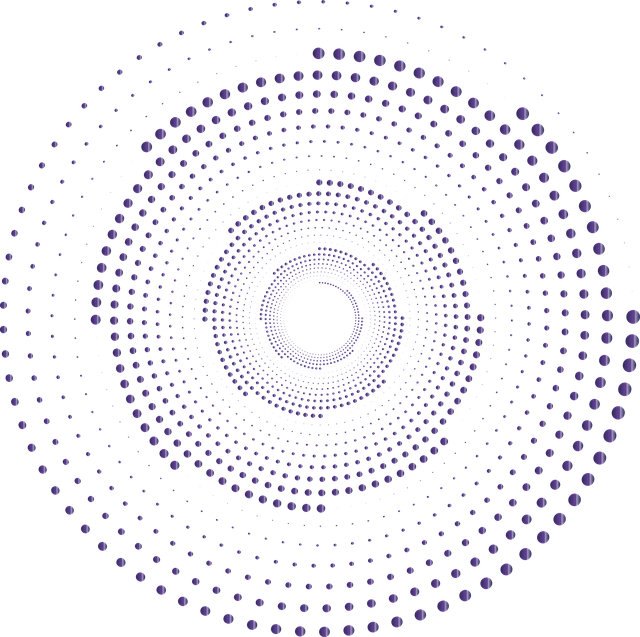 Free spiral dots abstract illustration