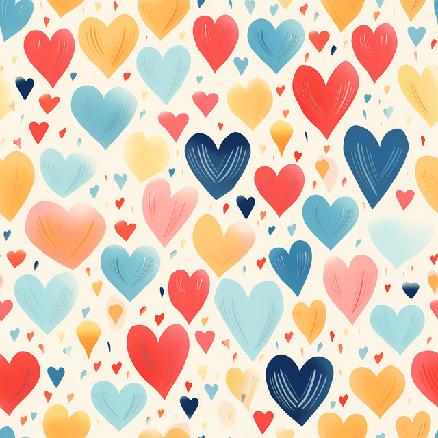 Ai Generiert, Herz Muster, Valentinstag
