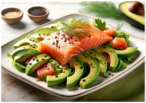 Ai Genereret, Avocado, Laks, Måltid