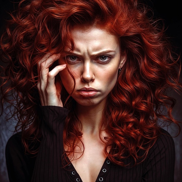 Free ai generated woman mad illustration