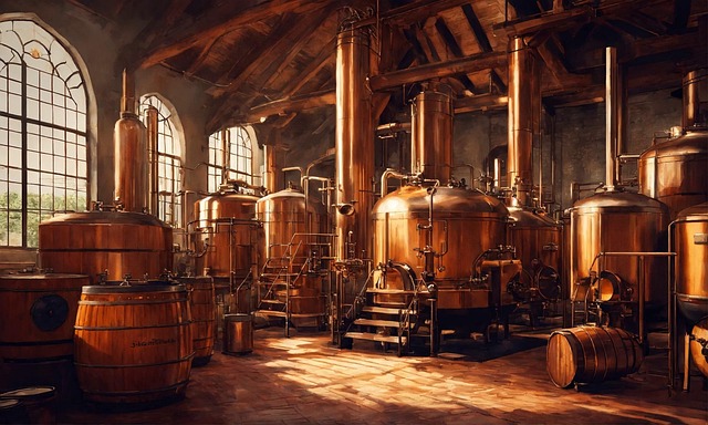 Free ai generated brewery distillery illustration