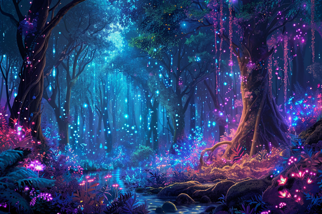 Free ai generated fairies nature illustration