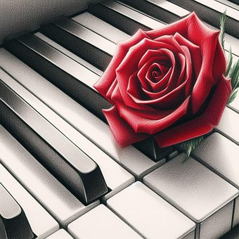 Rosa, Flor, Bloom, Florescer, Piano