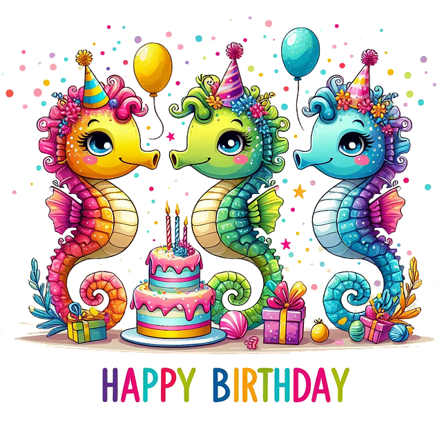 Free ai generated seahorse animals illustration