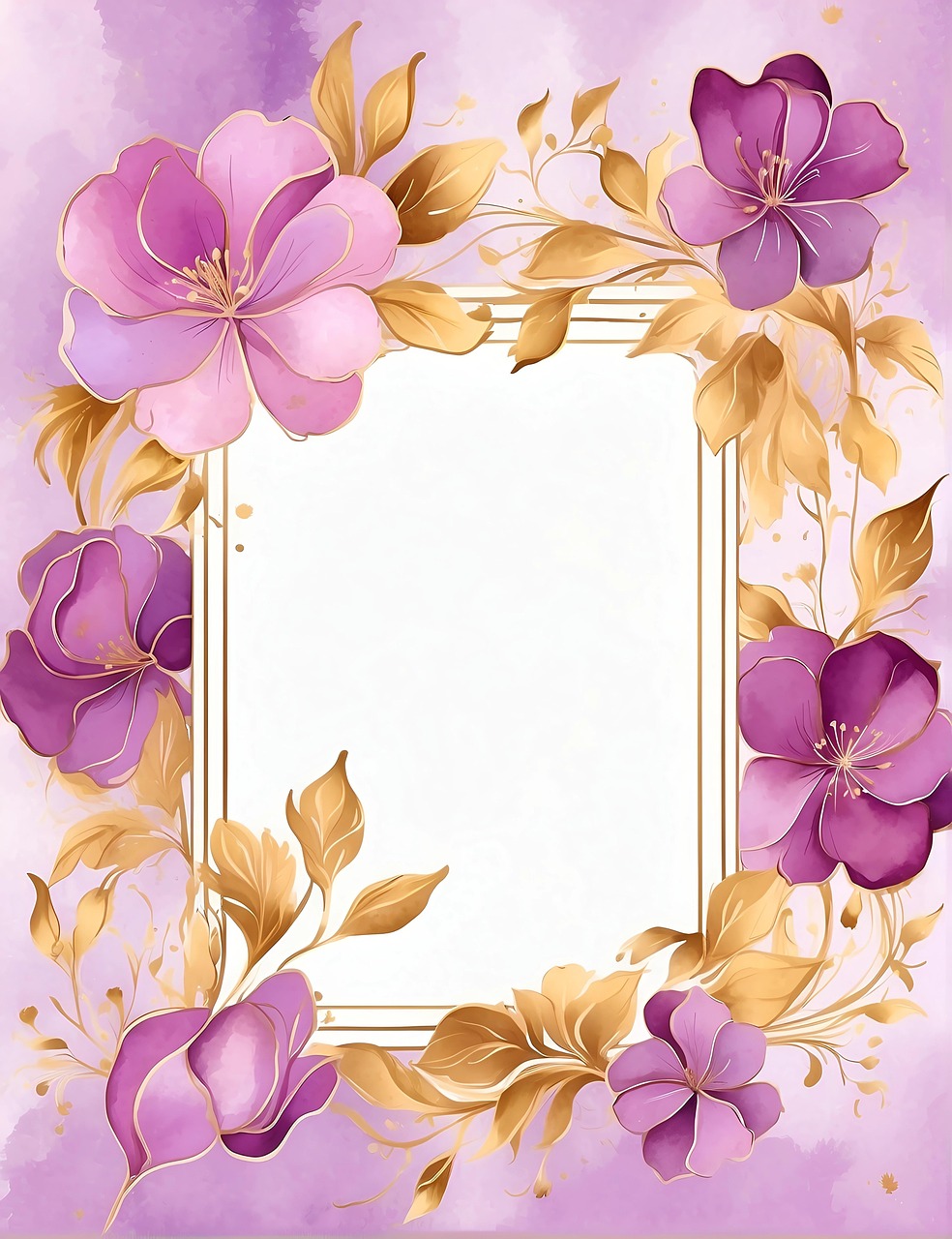 Download free HD stock image of Ai Generated Flowers Free ai generated flowers frame illustration