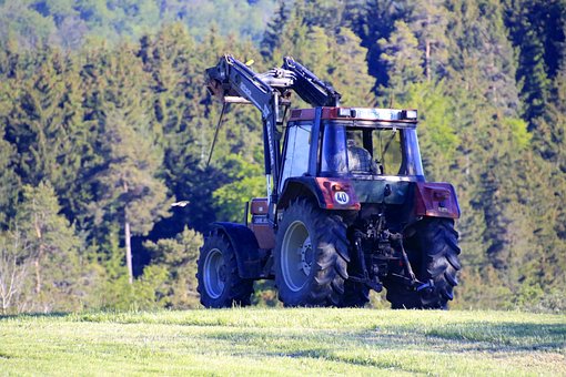 Traktor, Lastbil, Køretøj, Gård, Hø