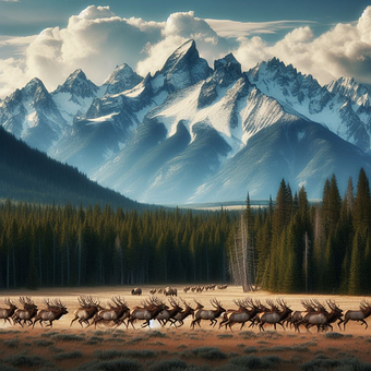 Free Elk Nature illustration and picture
