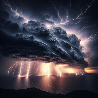 Free Storm Lightning illustration and picture