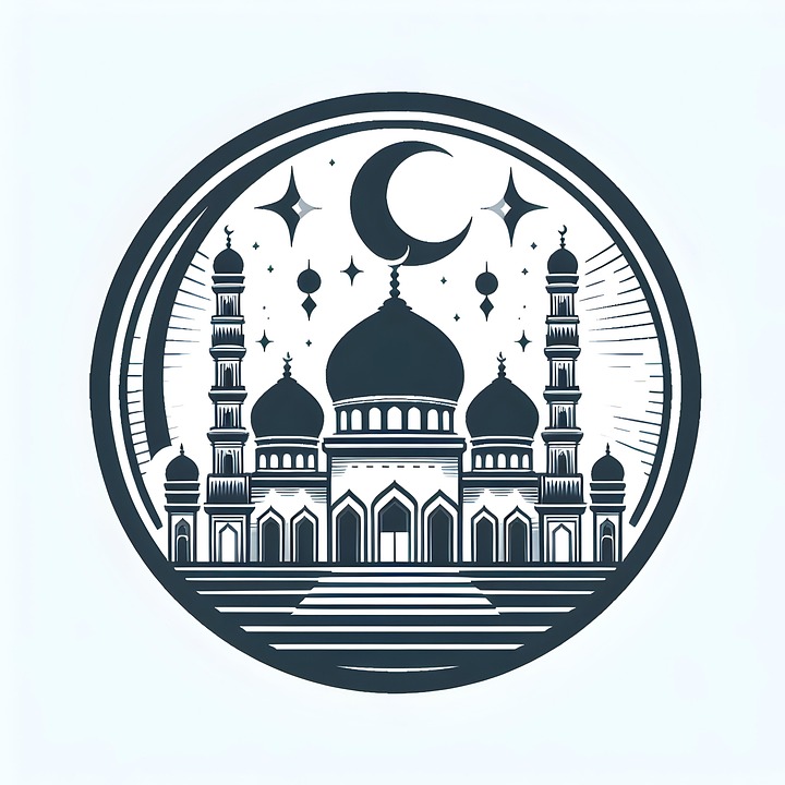 Download Ai Generated, Mosque, Ramadan. Royalty-Free Stock Illustration