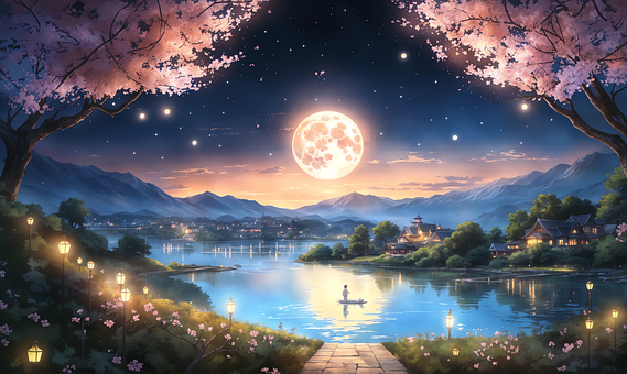 Free Lake Boy illustration and picture