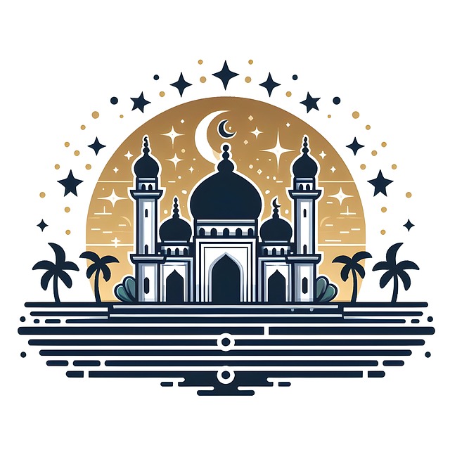 Free ai generated mosque islam illustration