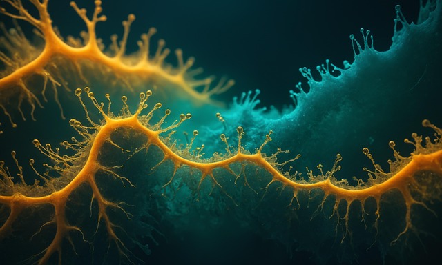 Free ai generated virus cell illustration