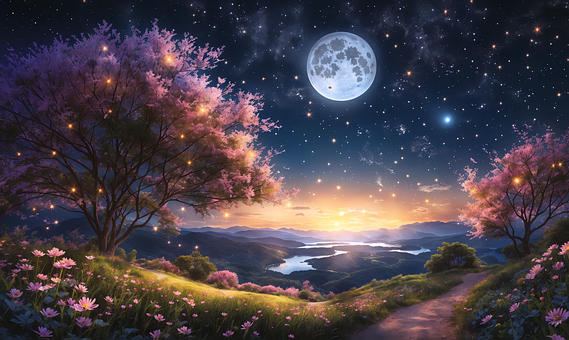 Free Ai Generated Valley illustration and picture