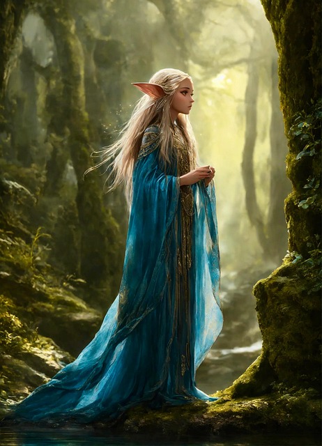 Free ai generated gelfin princess illustration
