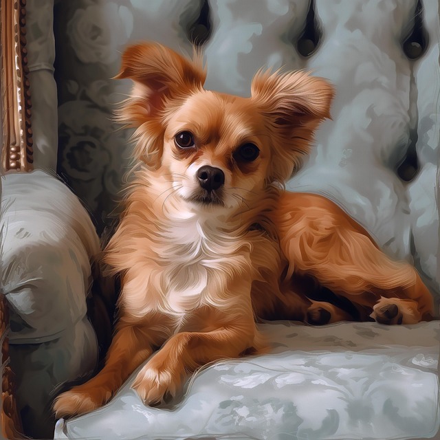 Free ai generated dog chihuahua illustration