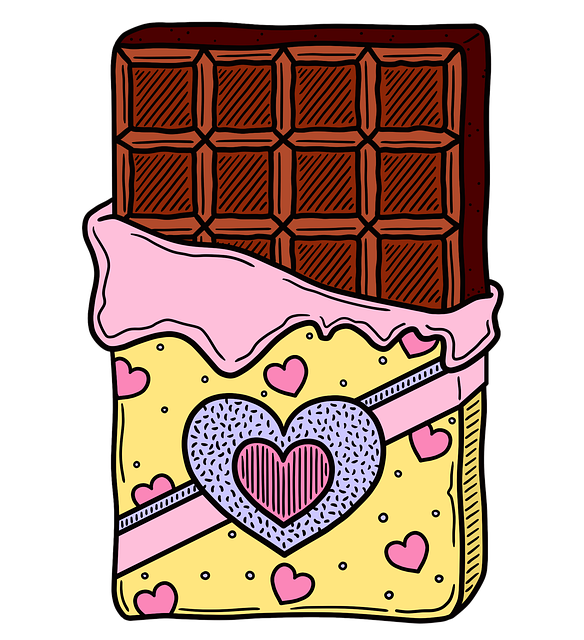 Free chocolate sweets valentine's day illustration