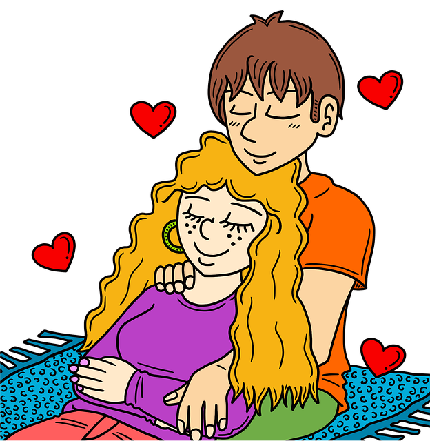 Free valentine's day romantic love illustration