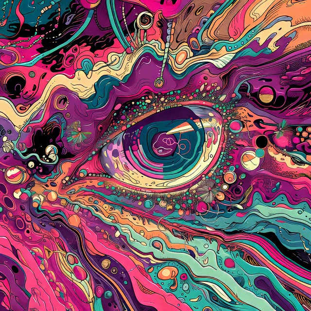 Free ai generated human eye nature illustration