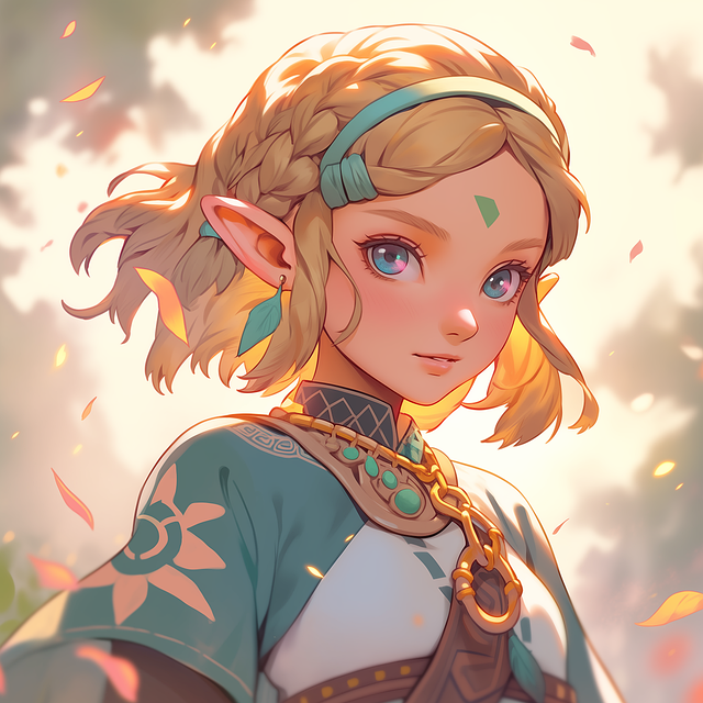 Free ai generated girl princess illustration