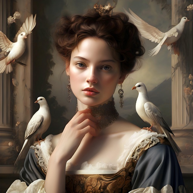Free ai generated woman nature illustration