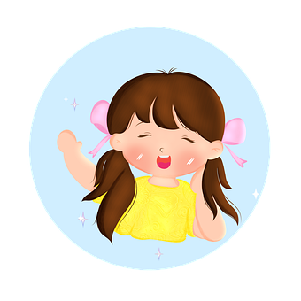 Niedlich, Mädchen, Chibi, Kawaii
